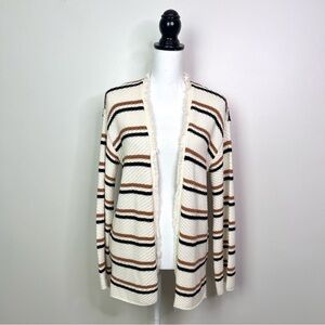 Saltwater LUXE Stripe Open Cardigan Sweater